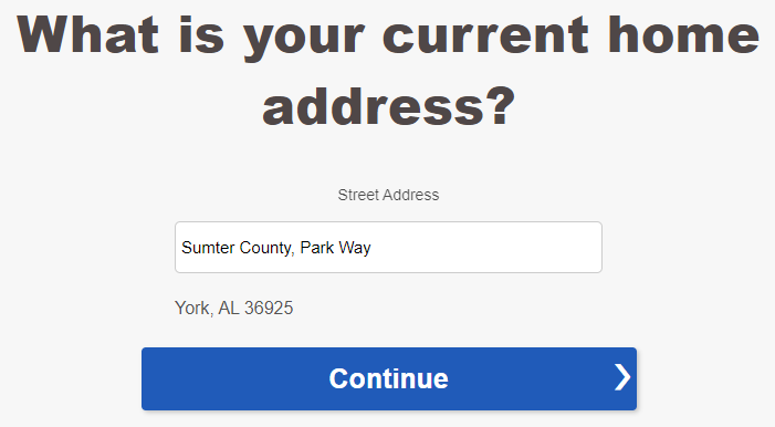 Fill out your current home address.